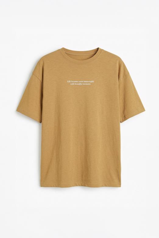 Basic Baskılı Oversize Tshirt