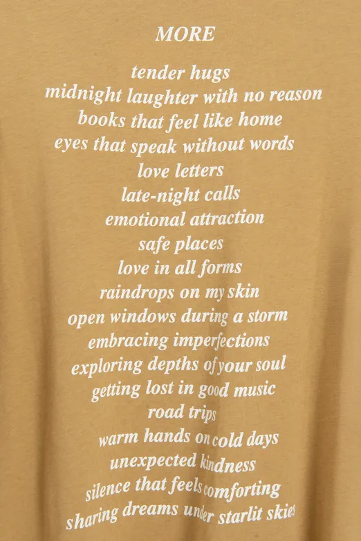 Bayan Hardal Basic Baskılı Oversize Tshirt - BSL