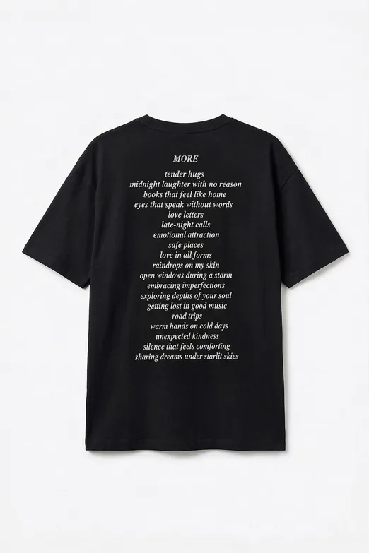 Bayan Siyah Basic Baskılı Oversize Tshirt - BSL