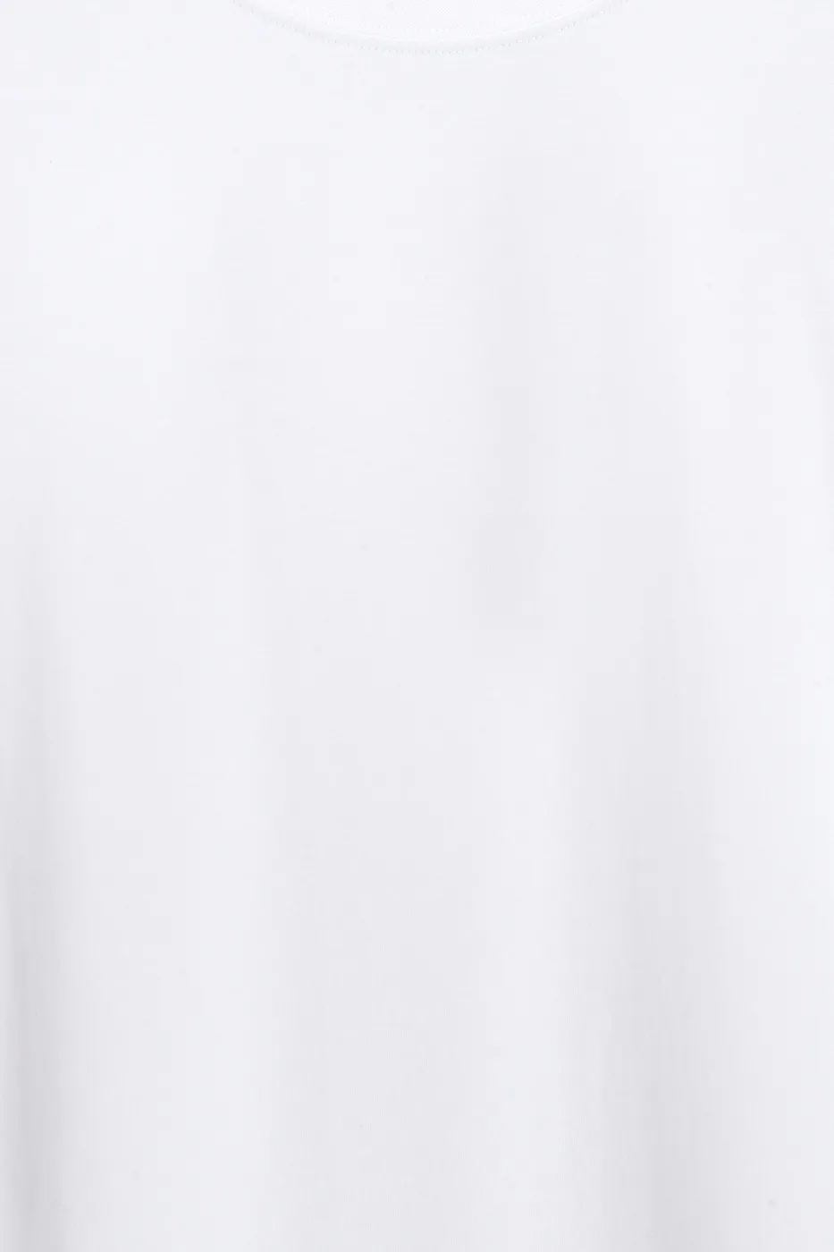 Bayan Beyaz Oversize Basic Tshirt