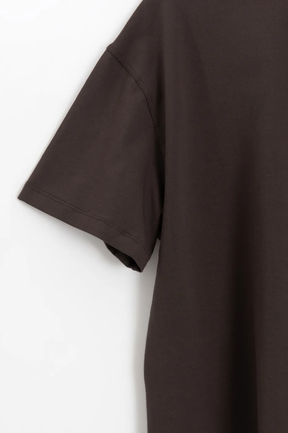 Bayan Kahverengi Oversize Basic Tshirt