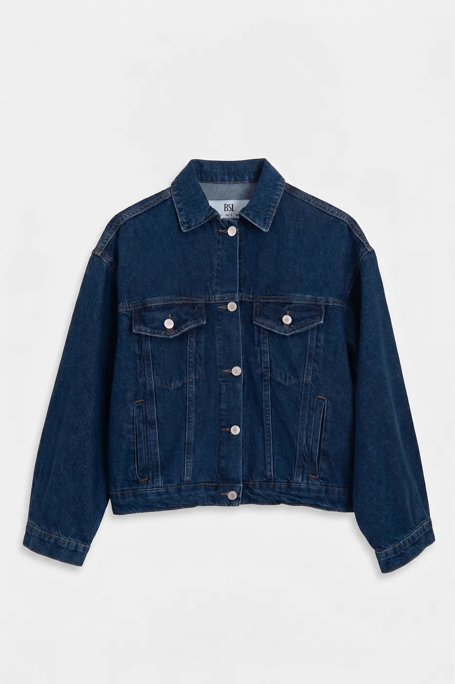Bayan Lacivert Denim Mont Ceket