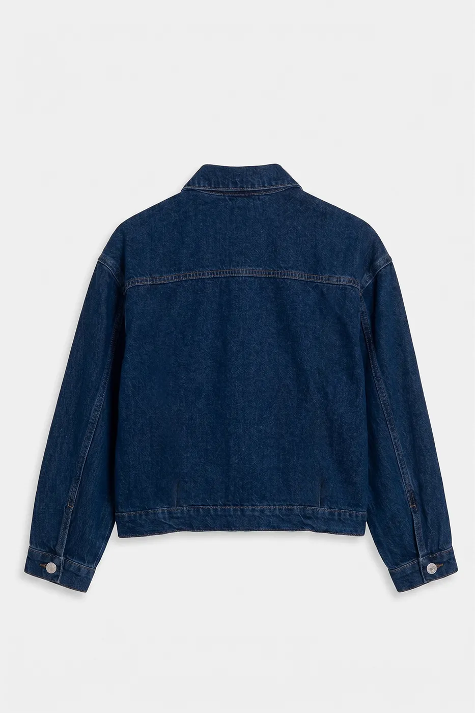 Bayan Lacivert Denim Mont Ceket