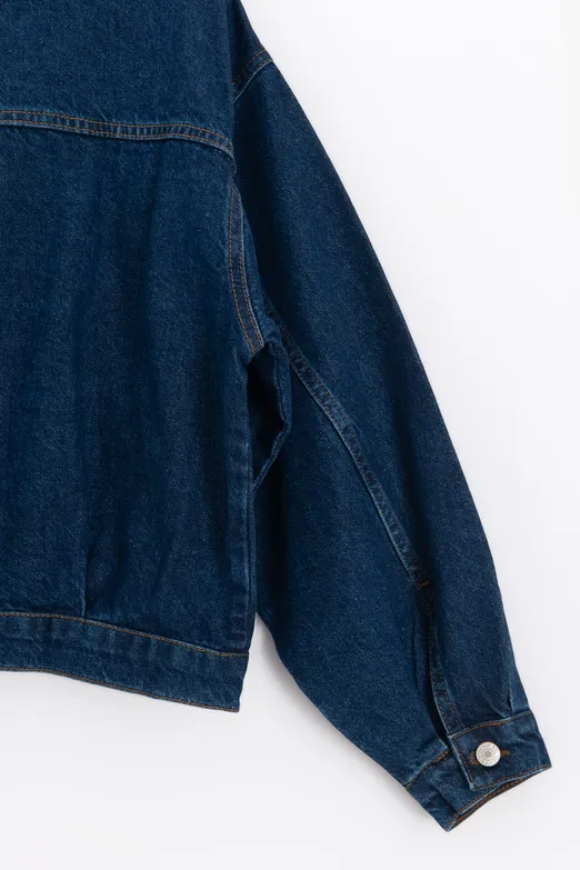 Bayan Lacivert Denim Mont Ceket - BSL