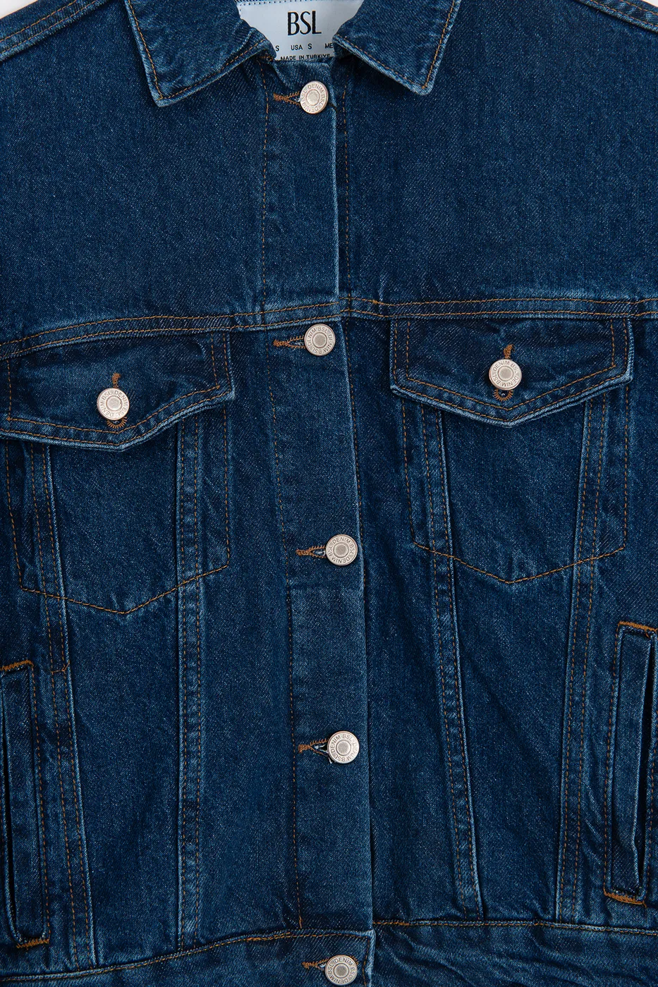 Bayan Lacivert Denim Mont Ceket