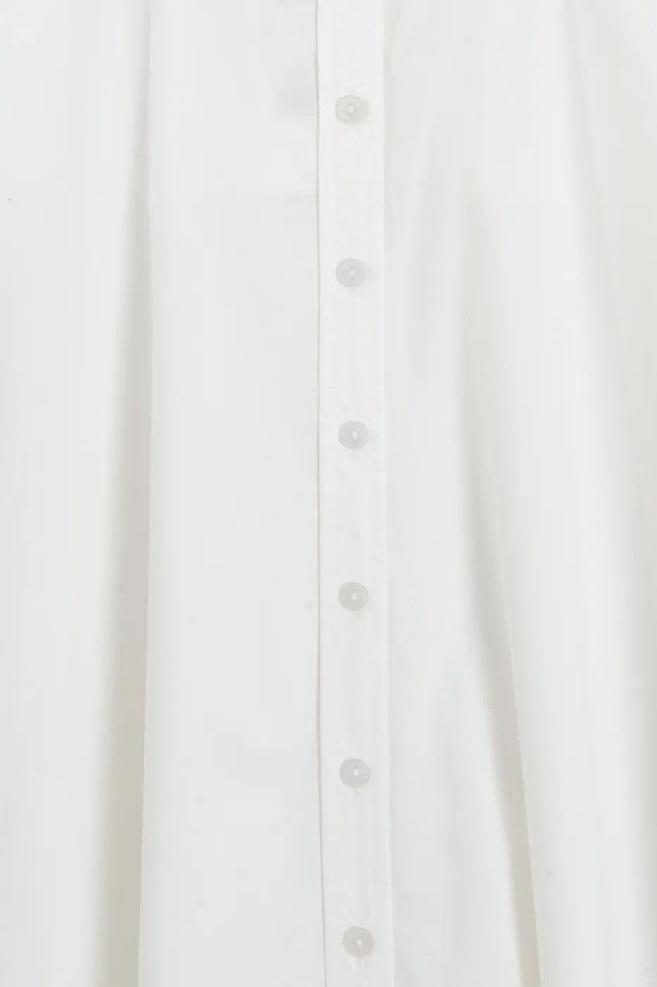 Bayan Beyaz %100 Cotton Oversize Gömlek Elbise