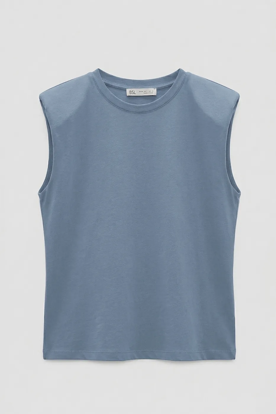 Bayan İndigo Vatkalı Bisiklet Yakalı Tshirt