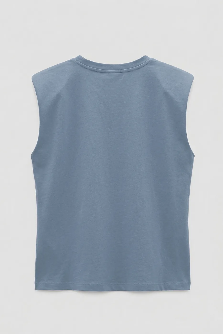 Bayan İndigo Vatkalı Bisiklet Yakalı Tshirt