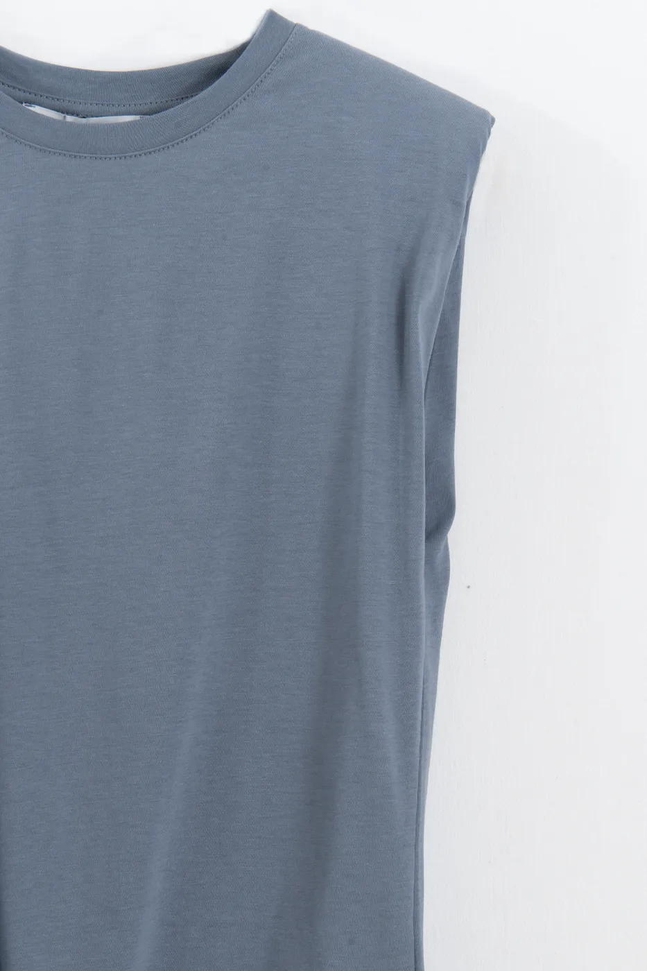 Bayan İndigo Vatkalı Bisiklet Yakalı Tshirt