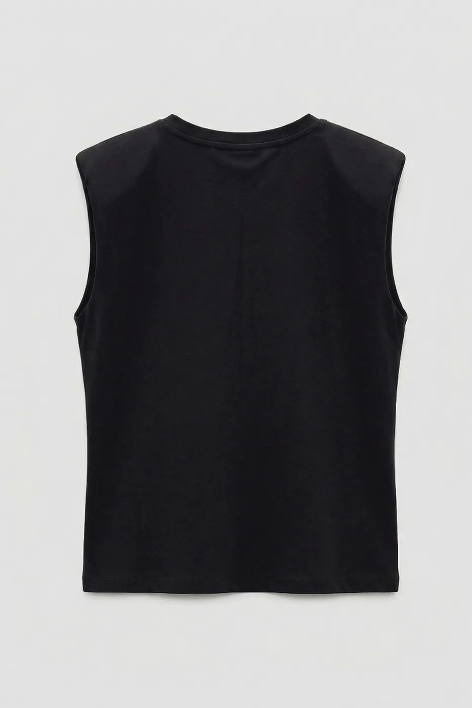 Bayan Siyah Vatkalı Bisiklet Yakalı Tshirt