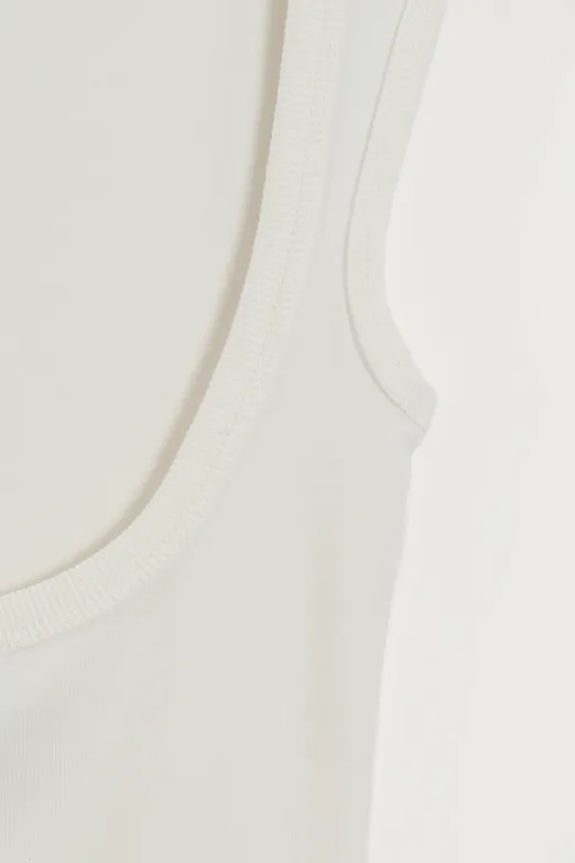 Bayan Ekru Sırt Dekolteli Top - BSL