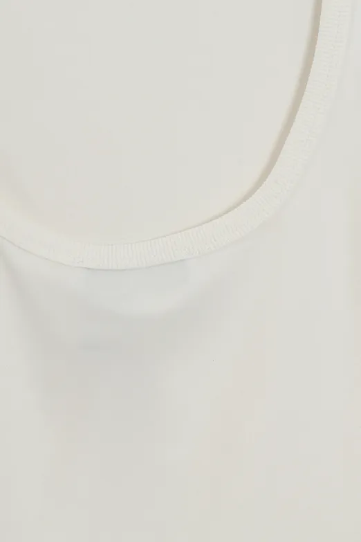 Bayan Ekru Sırt Dekolteli Top - BSL