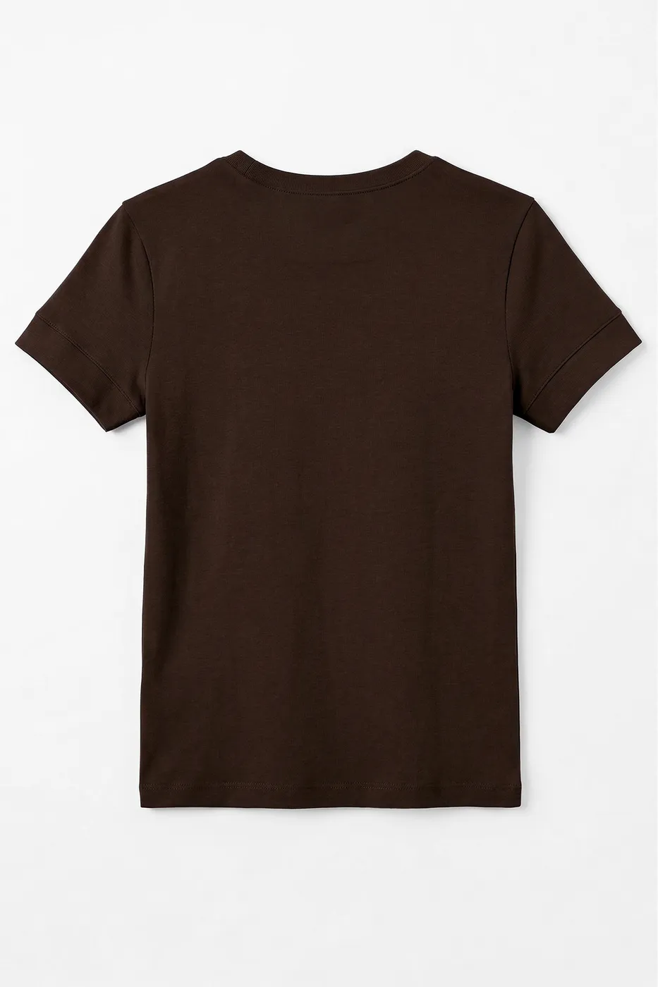 Bayan Kahverengi Bisiklet Yakalı Top