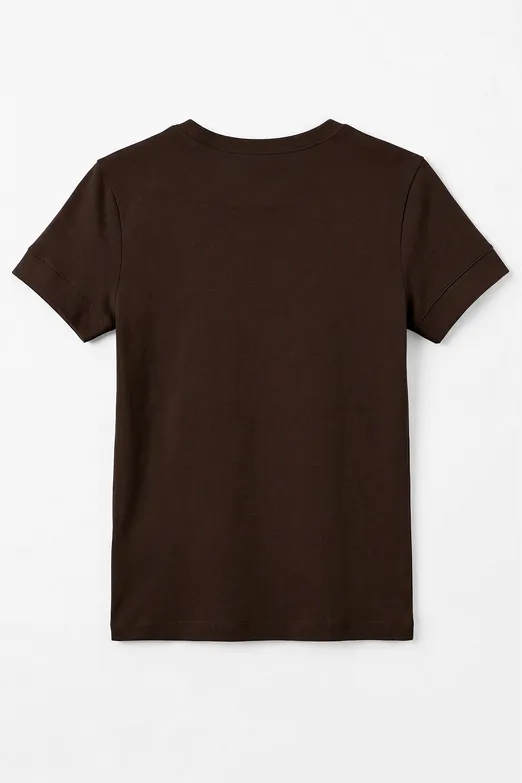 Bayan Kahverengi Bisiklet Yakalı Top - BSL