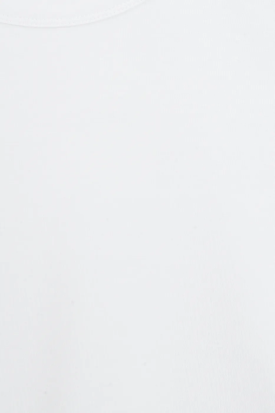 Bayan Beyaz Bisiklet Yakalı Tshirt