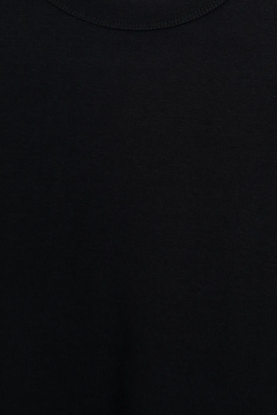 Bayan Siyah Bisiklet Yakalı Tshirt
