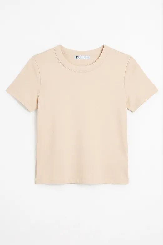 Bayan Ten Bisiklet Yakalı Tshirt - BSL