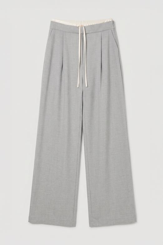 Çift Bel Bantlı Pantolon