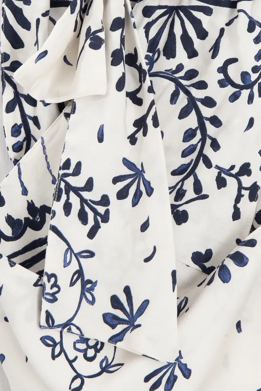 Bayan Ekru Boyundan Bağlamalı Bluz - BSL