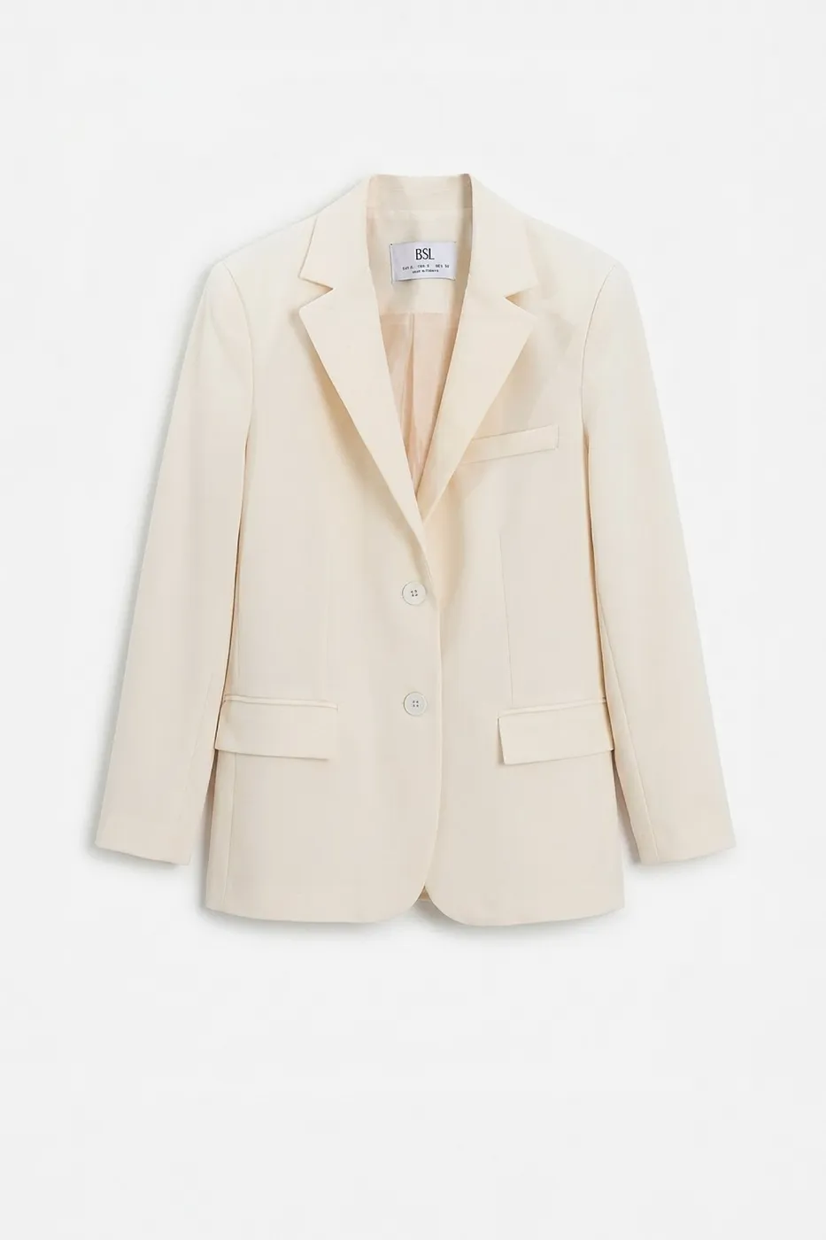 Bayan Krem Blazer Ceket