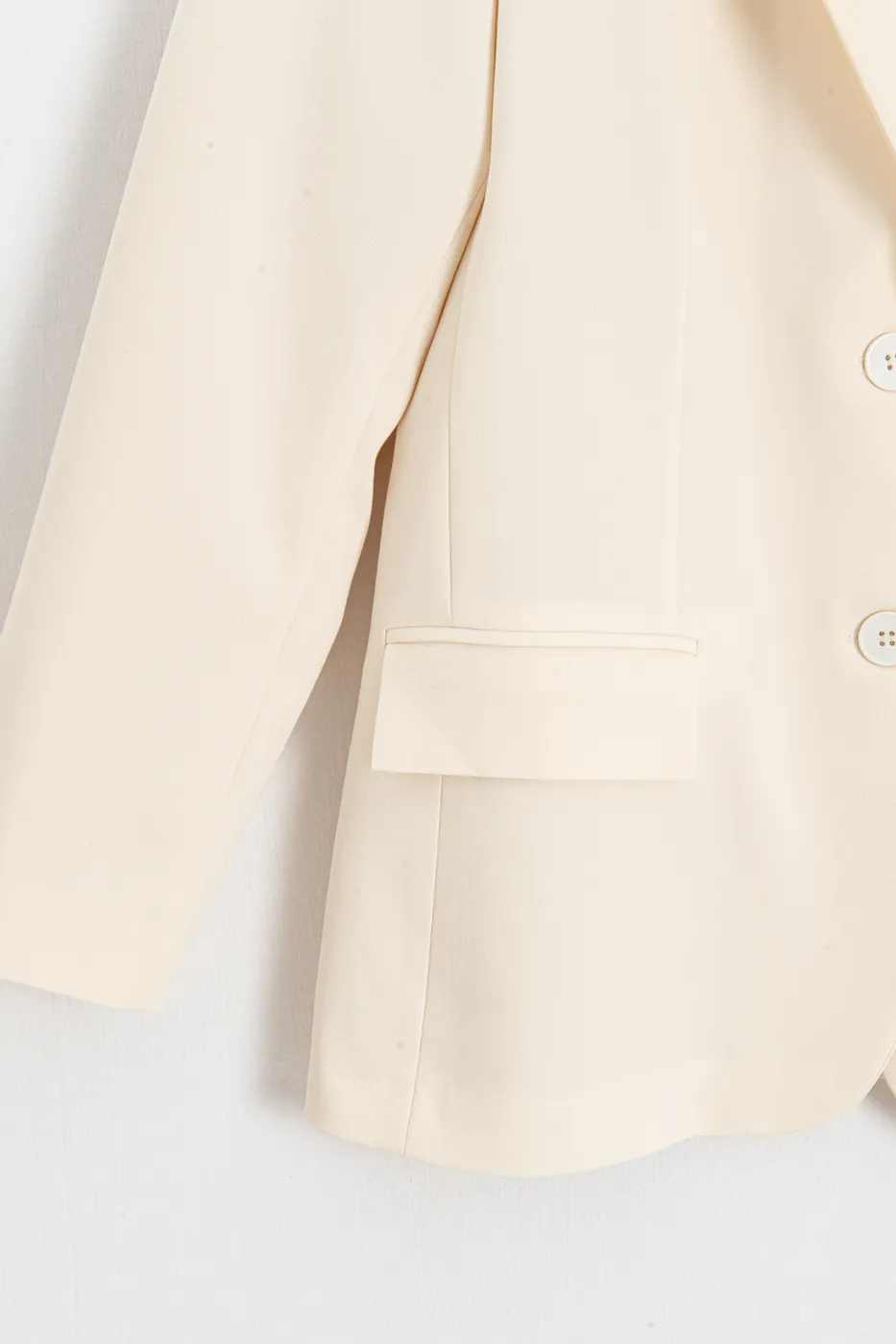 Bayan Krem Blazer Ceket