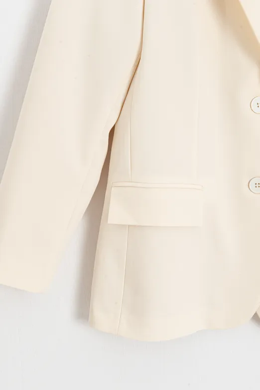 Bayan Krem Blazer Ceket - BSL