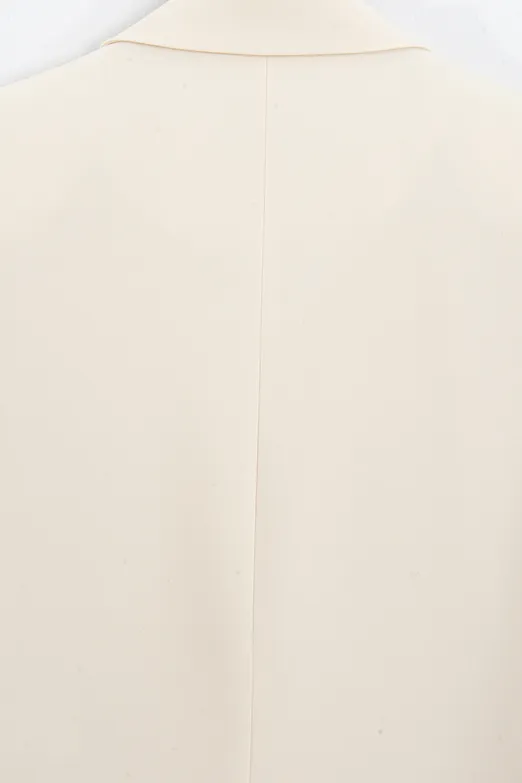 Bayan Krem Blazer Ceket - BSL