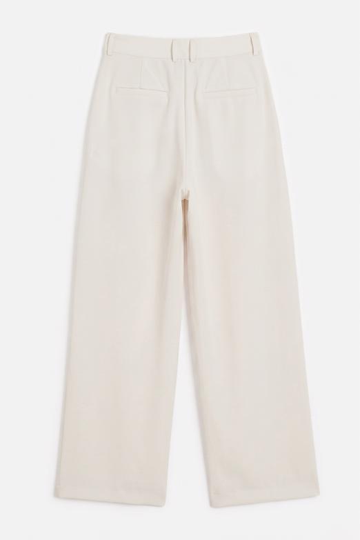 Çift Pileli Bol Pantolon