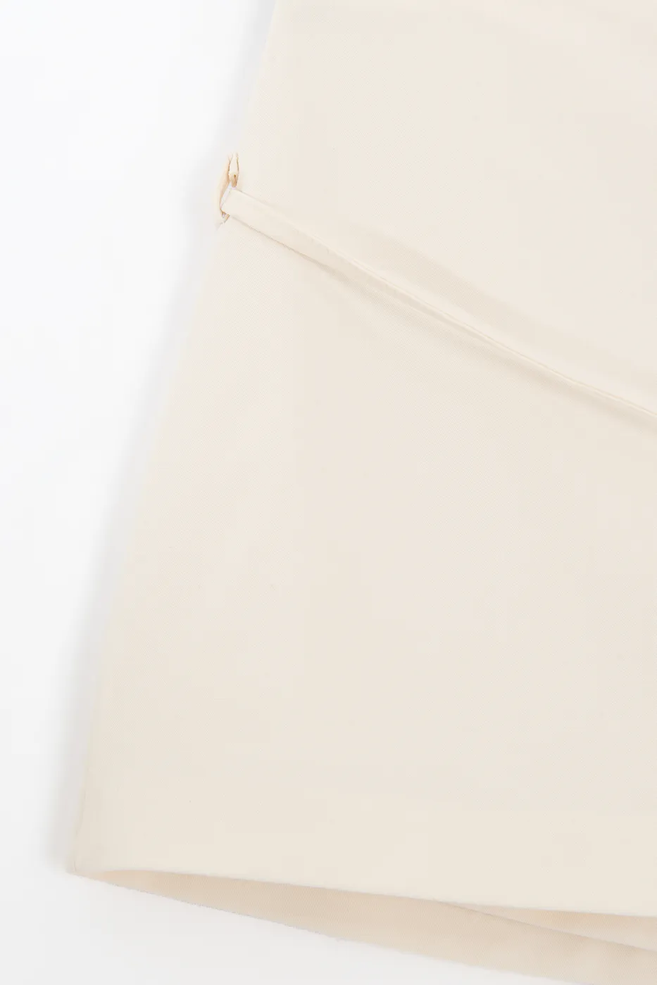 Bayan Krem Kemerli Şort Etek