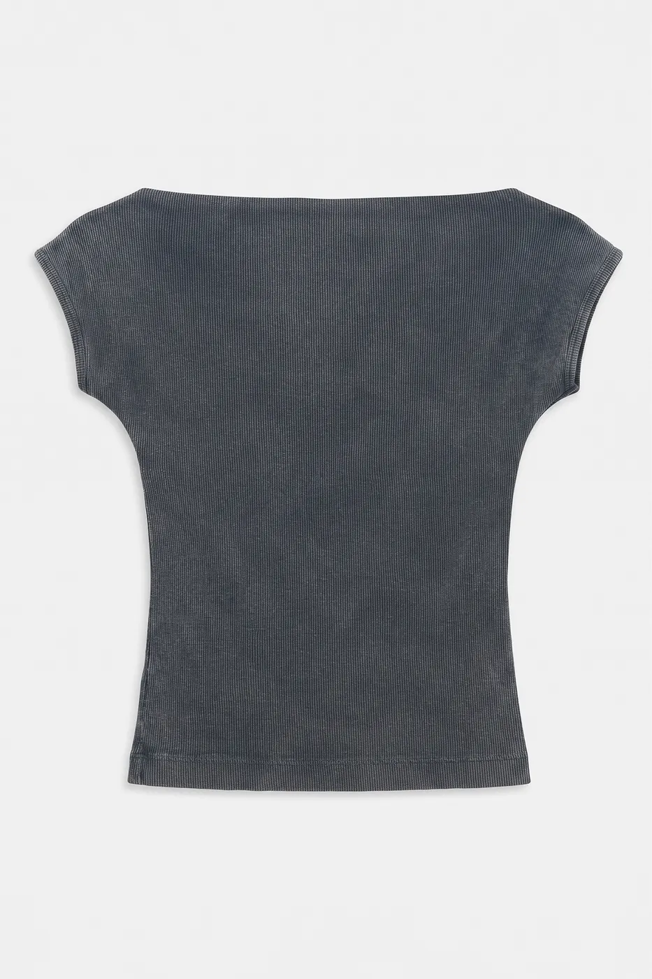 Bayan Antrasit Parça Boyalı Carmen Yaka Fitilli  Top