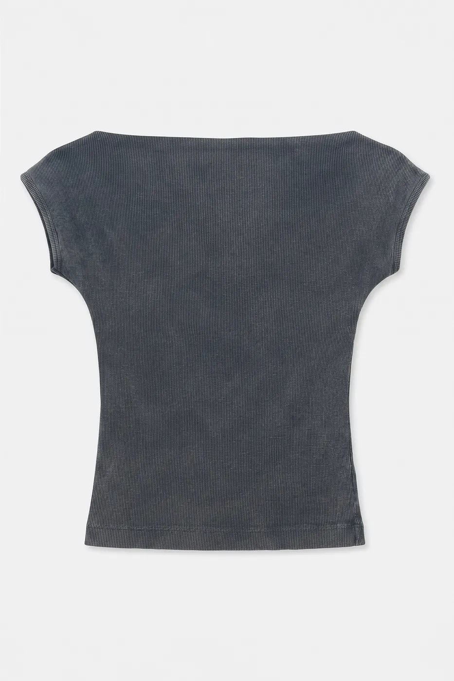 Bayan Antrasit Parça Boyalı Carmen Yaka Fitilli  Top