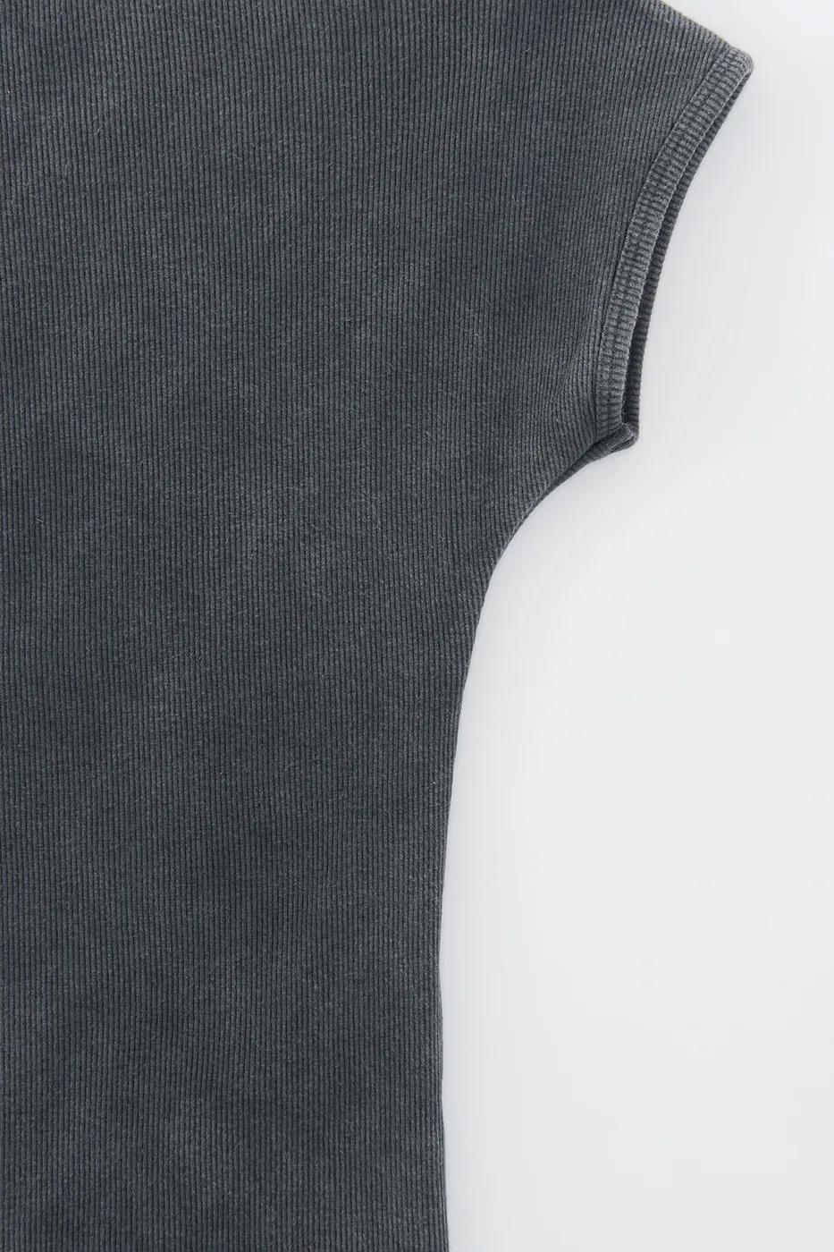 Bayan Antrasit Parça Boyalı Carmen Yaka Fitilli  Top