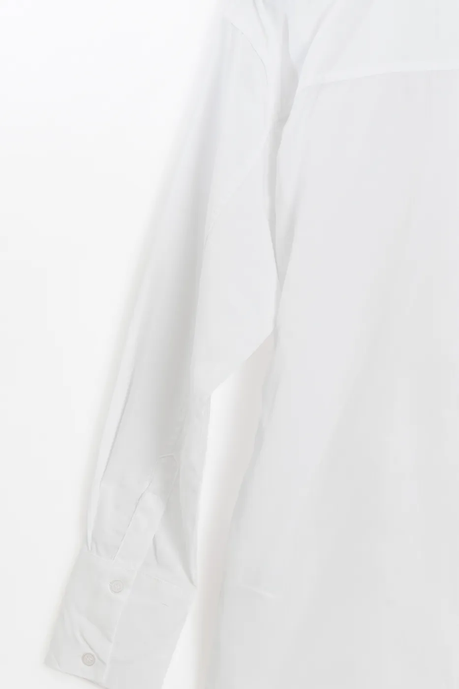 Bayan Beyaz Beli Bağlamalı Gömlek