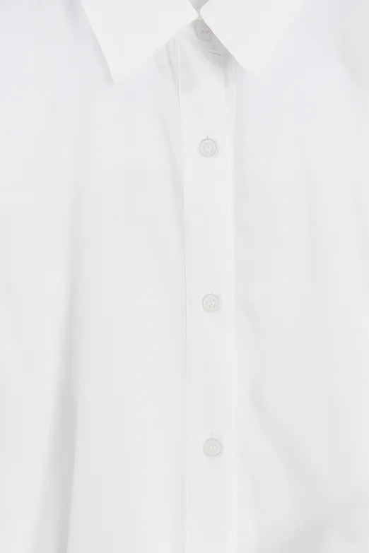 Bayan Beyaz Beli Bağlamalı Gömlek - BSL