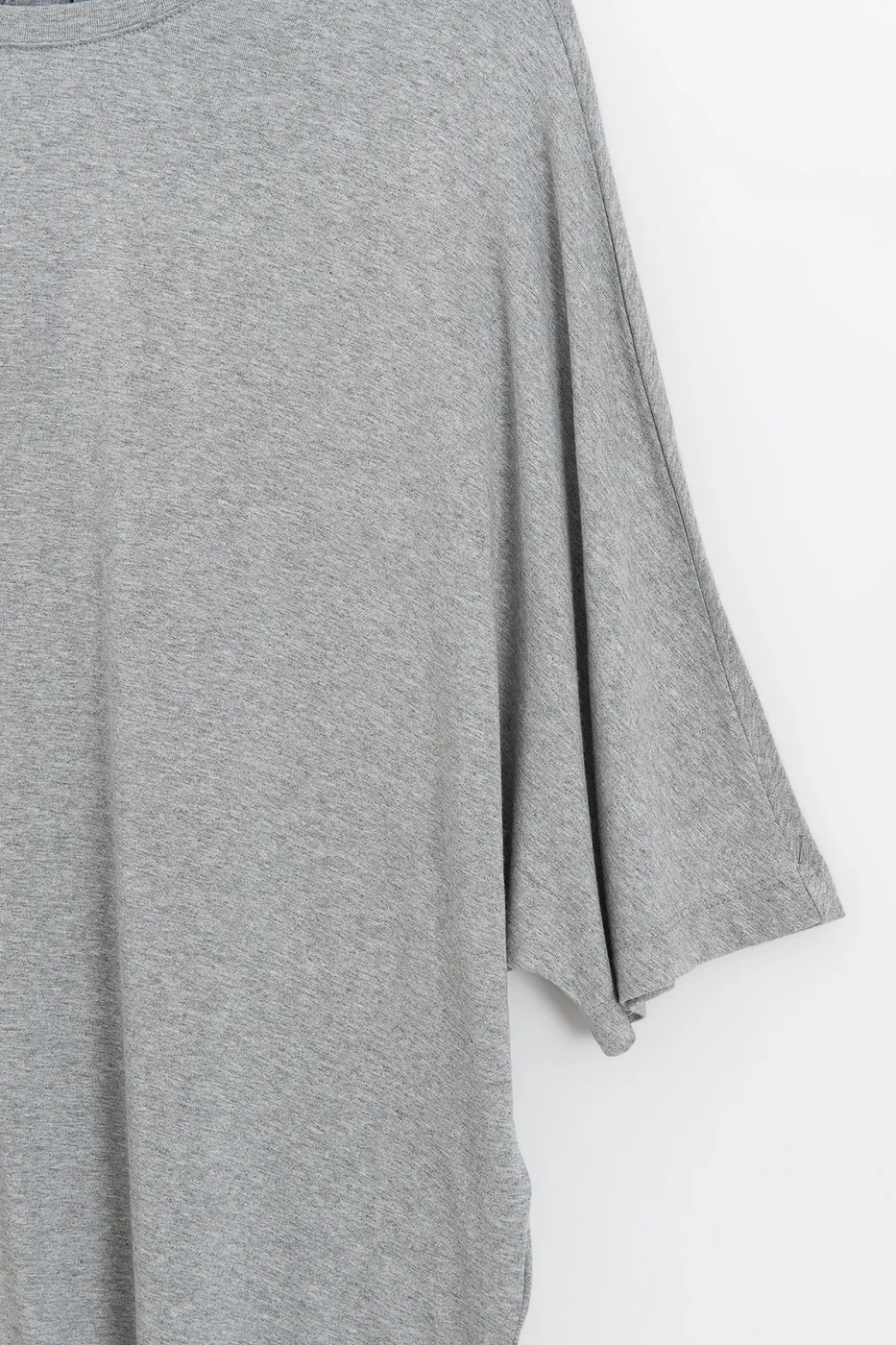 Bayan Gri Oversize Basic Tshirt