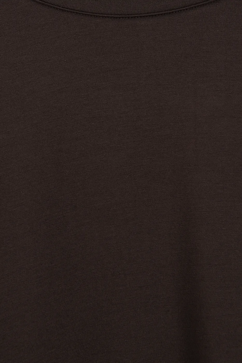 Bayan Kahverengi Oversize Basic Tshirt