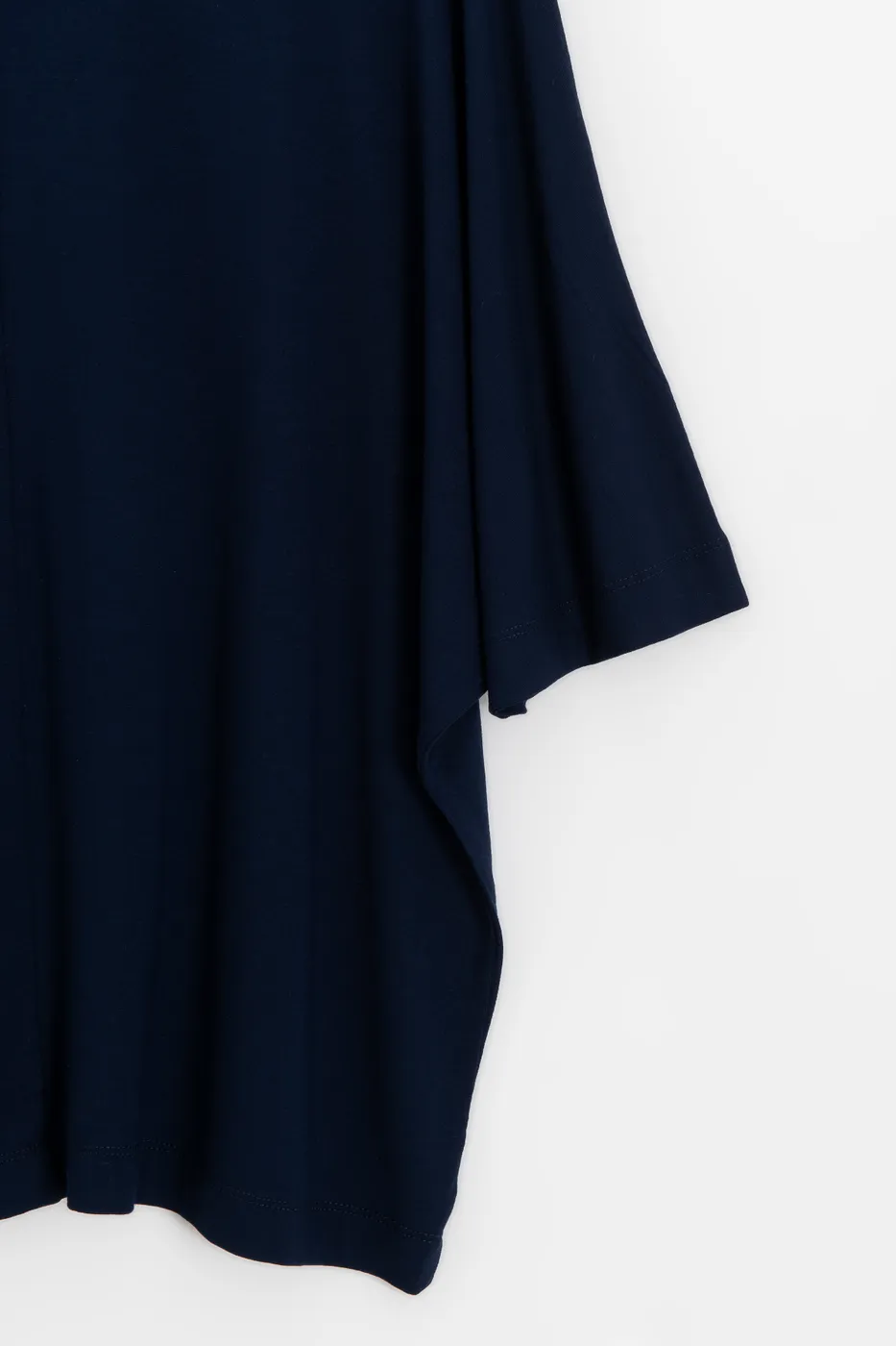 Bayan Lacivert Oversize Basic Tshirt