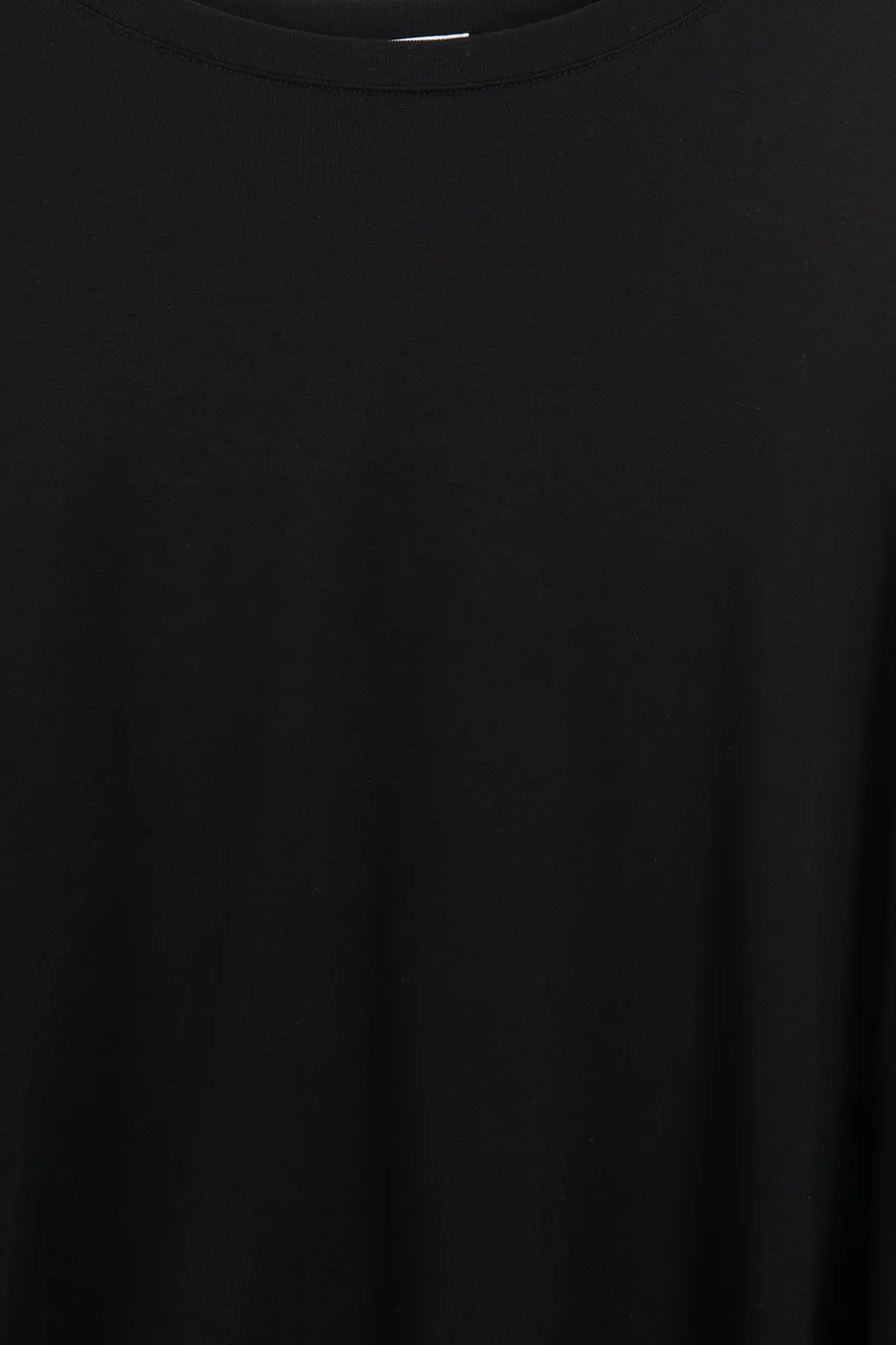 Bayan Siyah Oversize Basic Tshirt