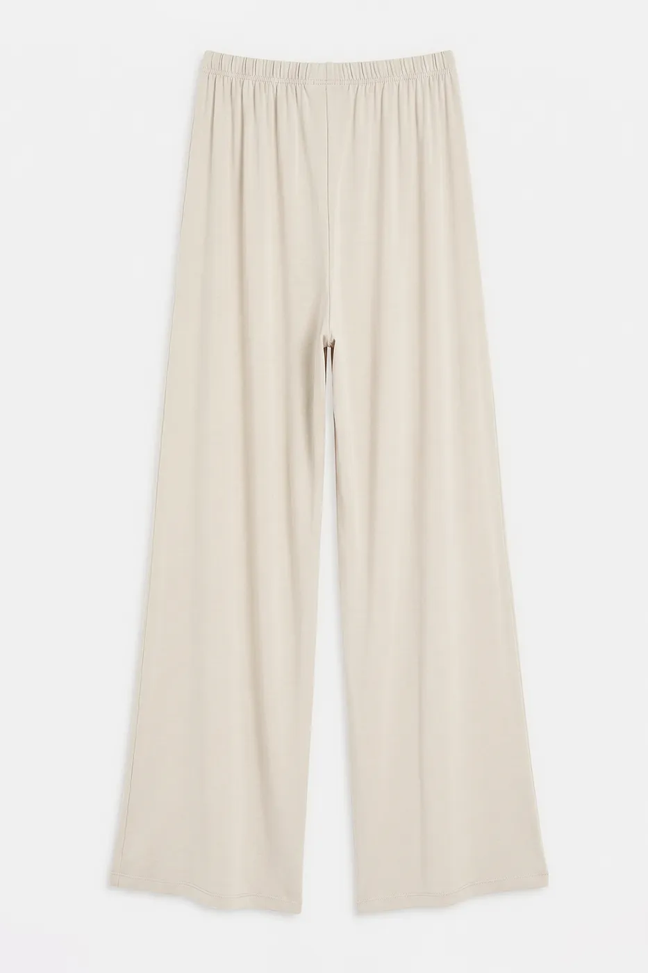 Bayan Bej Bol Paça Pantolon