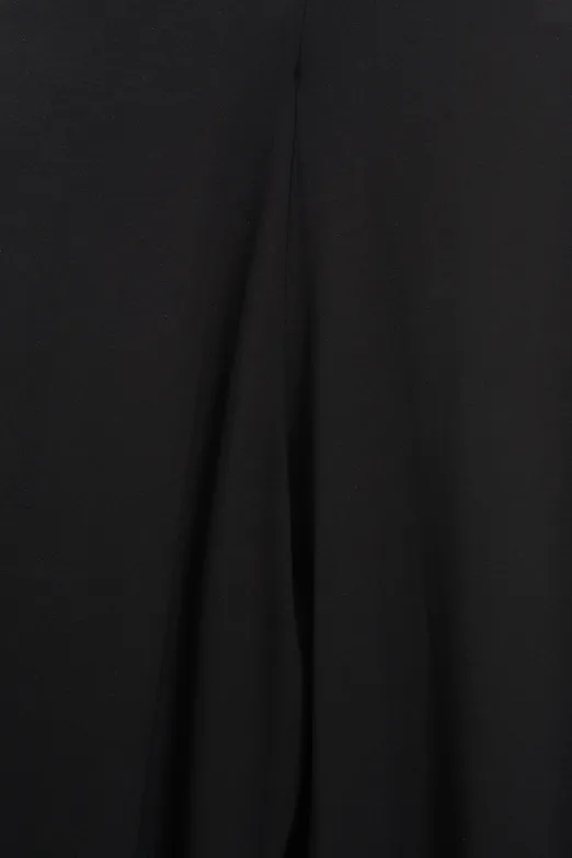 Bayan Siyah Bol Paça Pantolon - BSL
