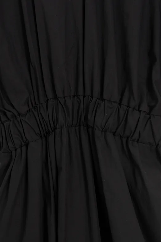 Bayan Siyah %100 Cotton Gömlek Elbise - BSL