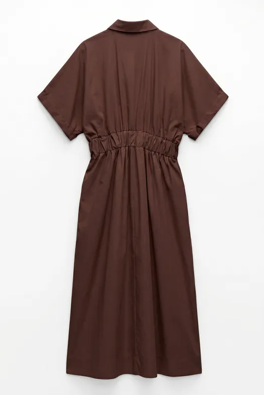 Bayan Tarçın %100 Cotton Gömlek Elbise - BSL