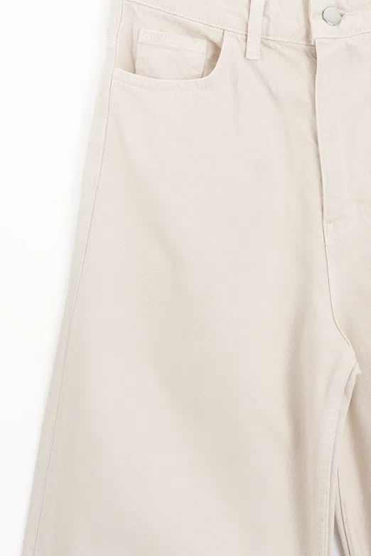 Bayan Ekru Baggy Balon Pantolon - BSL