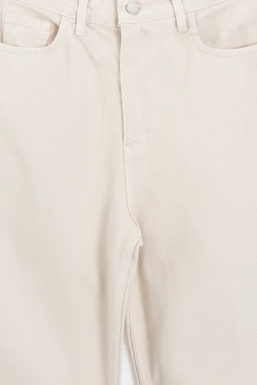 Bayan Ekru Baggy Balon Pantolon - BSL