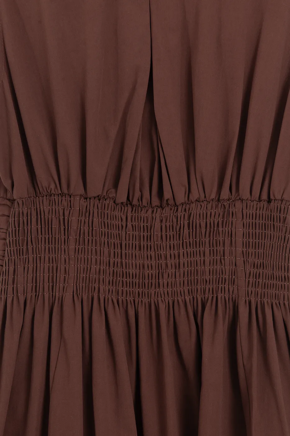 Bayan Tarçın Piliseli Cotton Midi Elbise