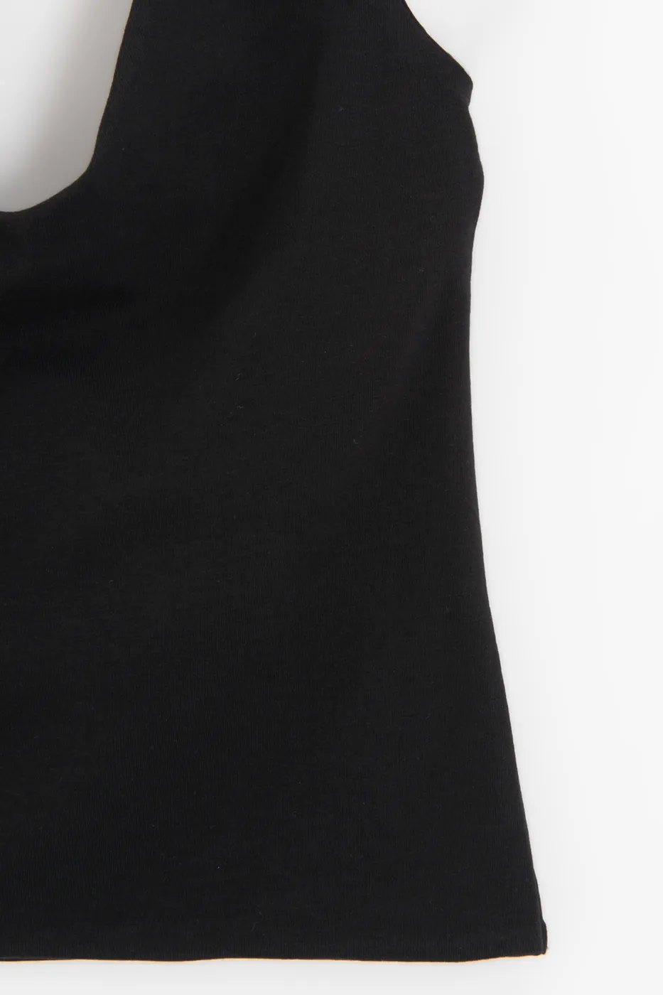 Bayan Siyah Boyundan Bağlı Crop Top