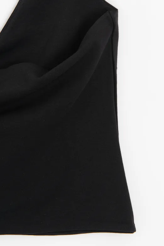 Bayan Siyah Boyundan Bağlı Crop Top - BSL