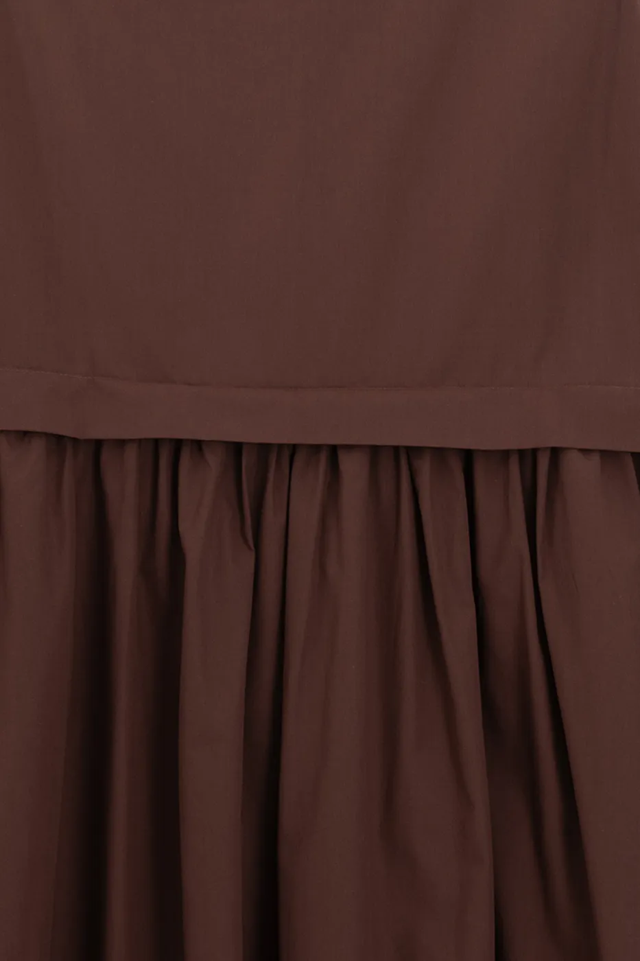 Bayan Tarçın Yüksek Belli Poplin Midi Etek