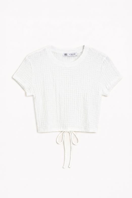 Bayan  Dokulu Crop Top