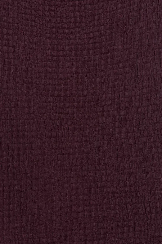 Bayan Bordo Dokulu Dar Midi Etek - BSL